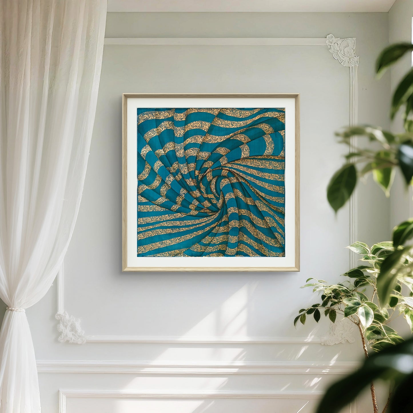 Fractured Serenity Blue art