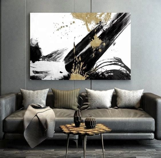 Golden Stroke| Hand painting | Al Hadi Arts Gallery