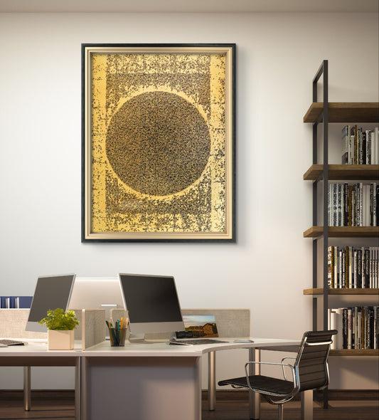 Gold leaf caligrphy painting/Hand painting | Al Hadi Arts Gallery