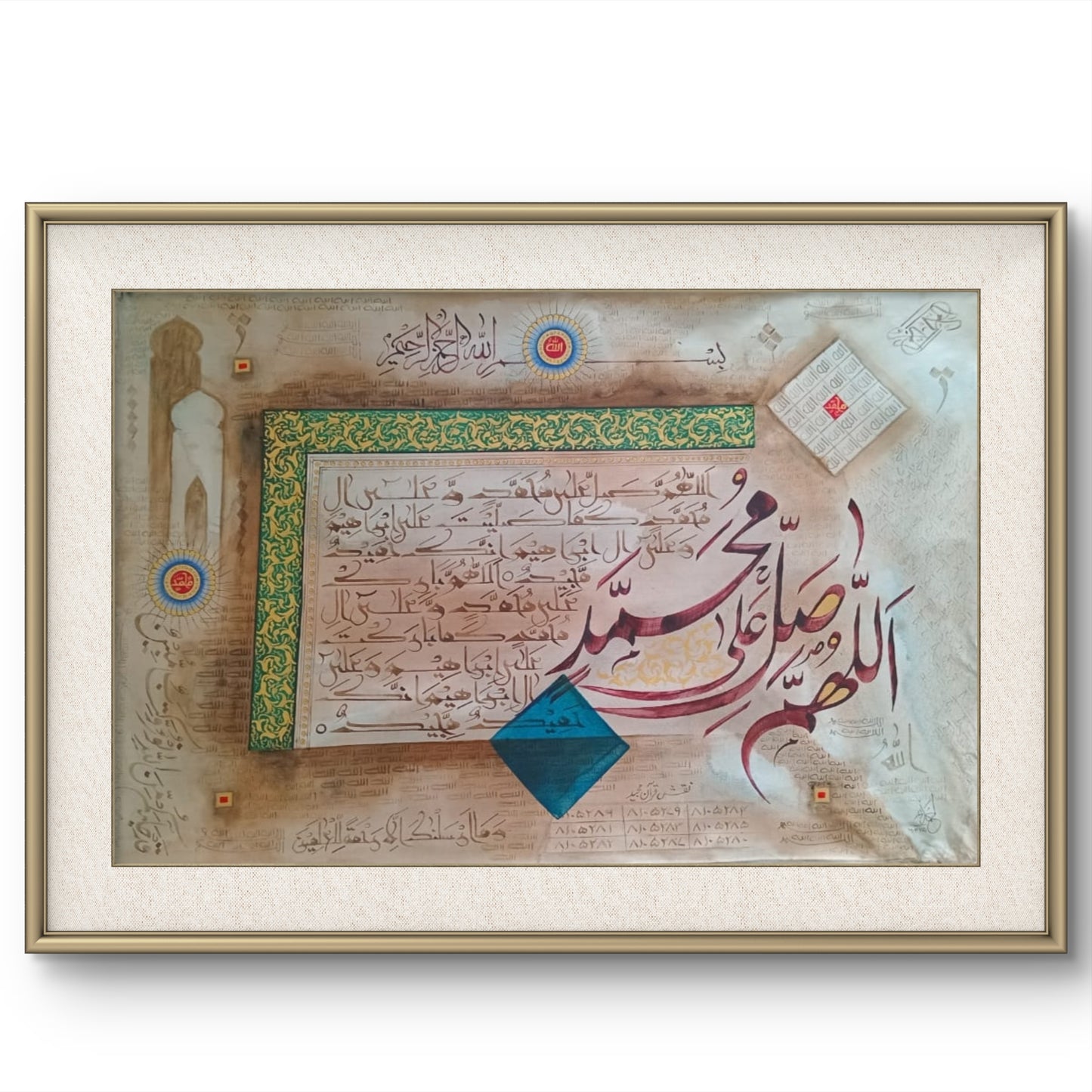 Antique calligraphy artPainting| Hand painting | Al Hadi Arts Gallery
