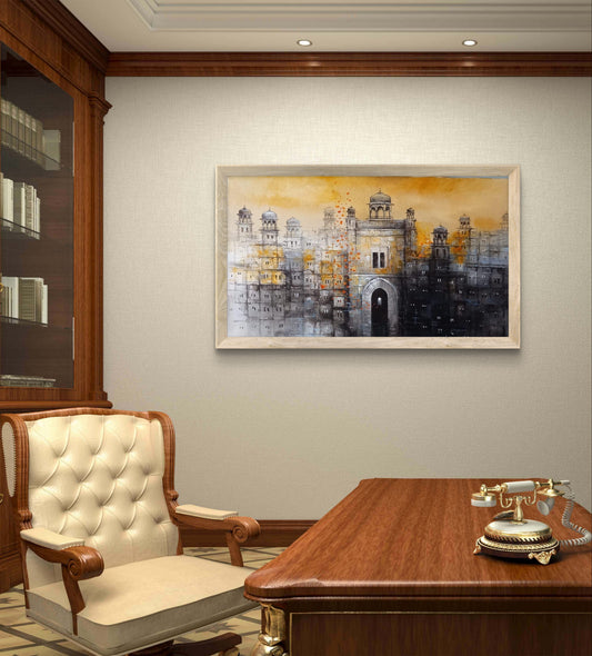 Old building painting