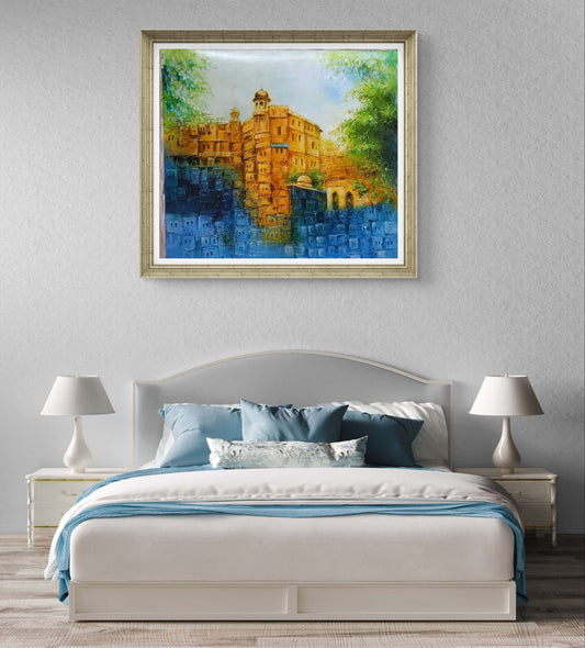 Old city Hand painting