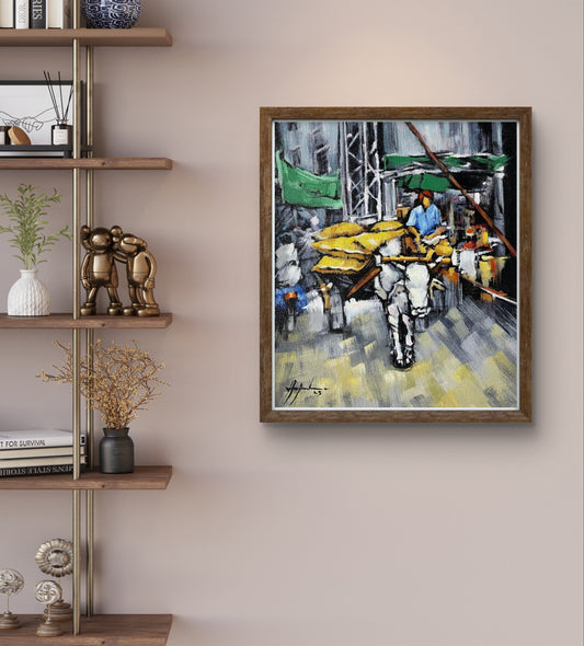 Old village | Hand painting  | Al Hadi Arts Gallery