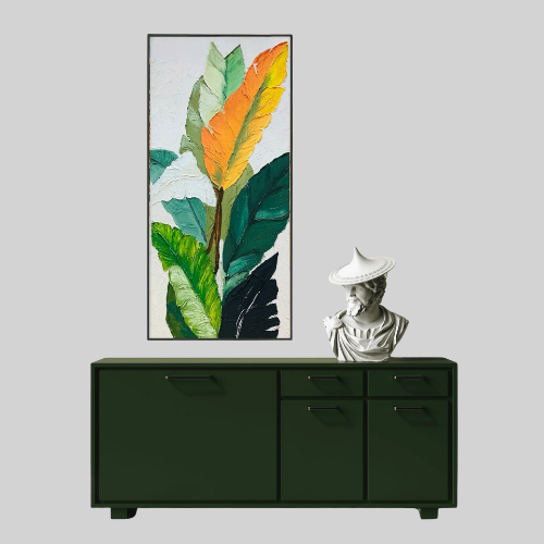 Multi Leaf | Hand painting | AL Hadi Art Gallery