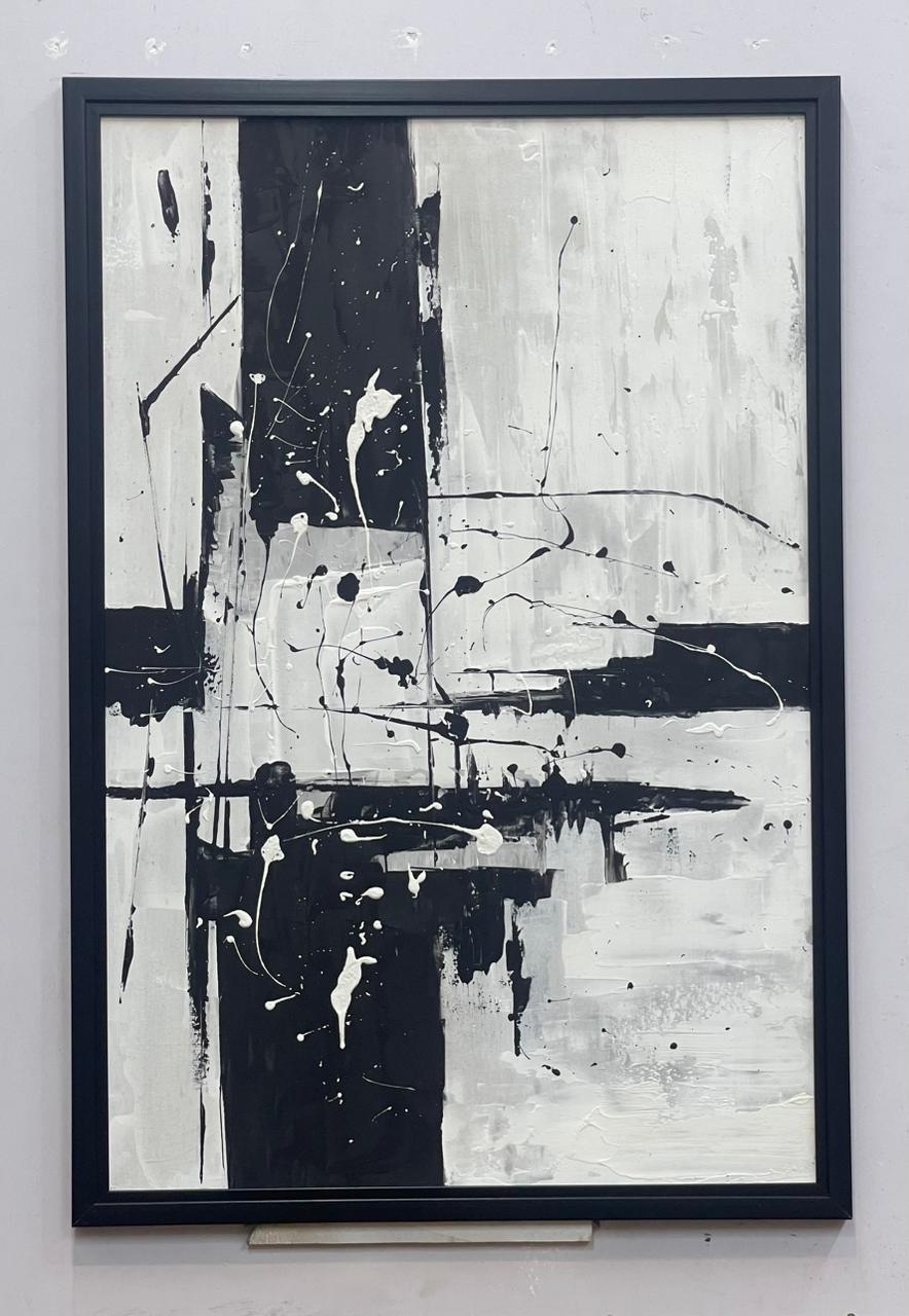 Grid  abstract art Painting