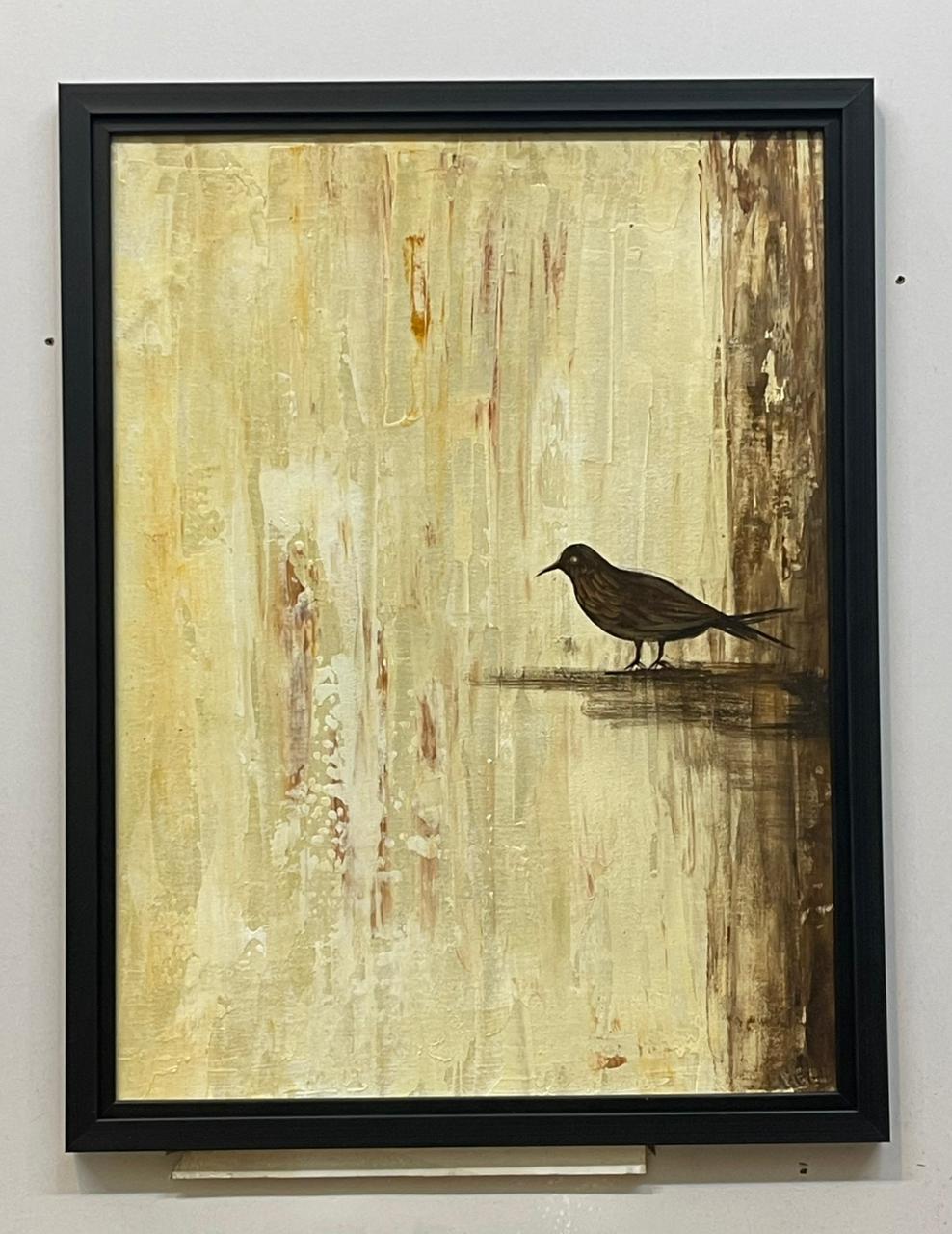 Abstract art  with bird Painting