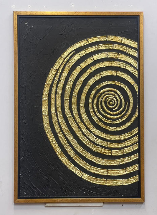 Gold leaf circle   / luxury art
