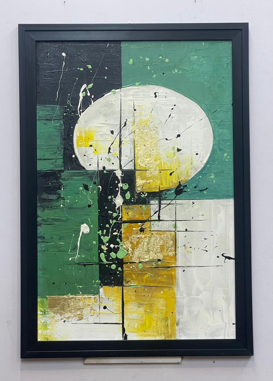 Grid  abstract art Painting