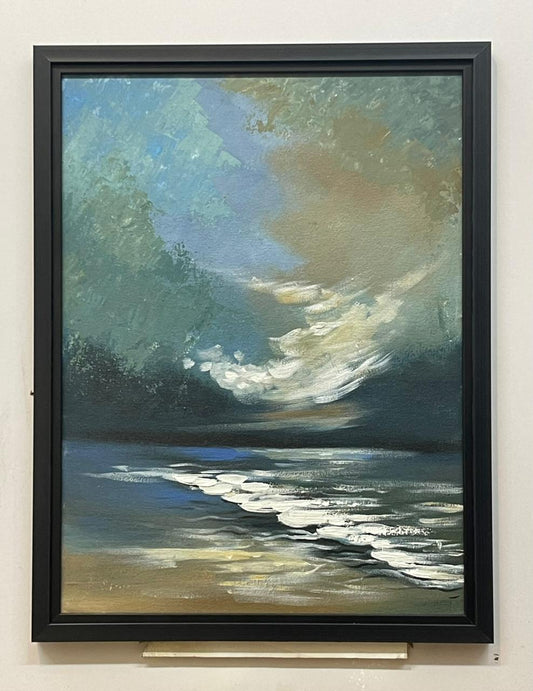 Ocean breeze abstract art